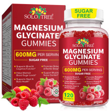 Magnesium Glycinate Gummies 120 Count, 600mg Magnesium Glycinate Gummies for Women,Men and Kids, Support Sleep,Muscle and Relaxation, High Absorp