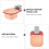 Mini Trash Can Table Hanging Trash Bin, Compact Pink Desk Waste Container for Vanity and Kitchen 5
