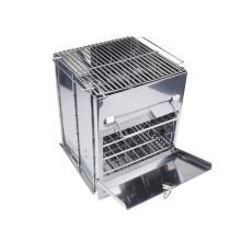 Portable Charcoal Grill for Camping, Foldable BBQ Grill for Outdoor Cooking with Durable Rustproof Finish