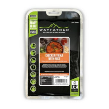 Wayfayrer Chicken Tikka with Rice 300g Ready to Eat, Hot or Cold, Meal Pouch Recommended for Duke of Edinburgh's Award Expeditions, Camping, Hiking,