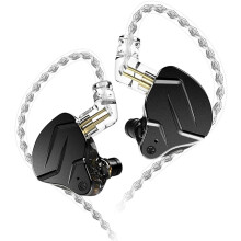Dual Driver In-Ear Wired Earphones, 1BA 1DD HiFi Earbuds for Gaming & Sports, Compatible with Phone, Tablet & Computer (Black)