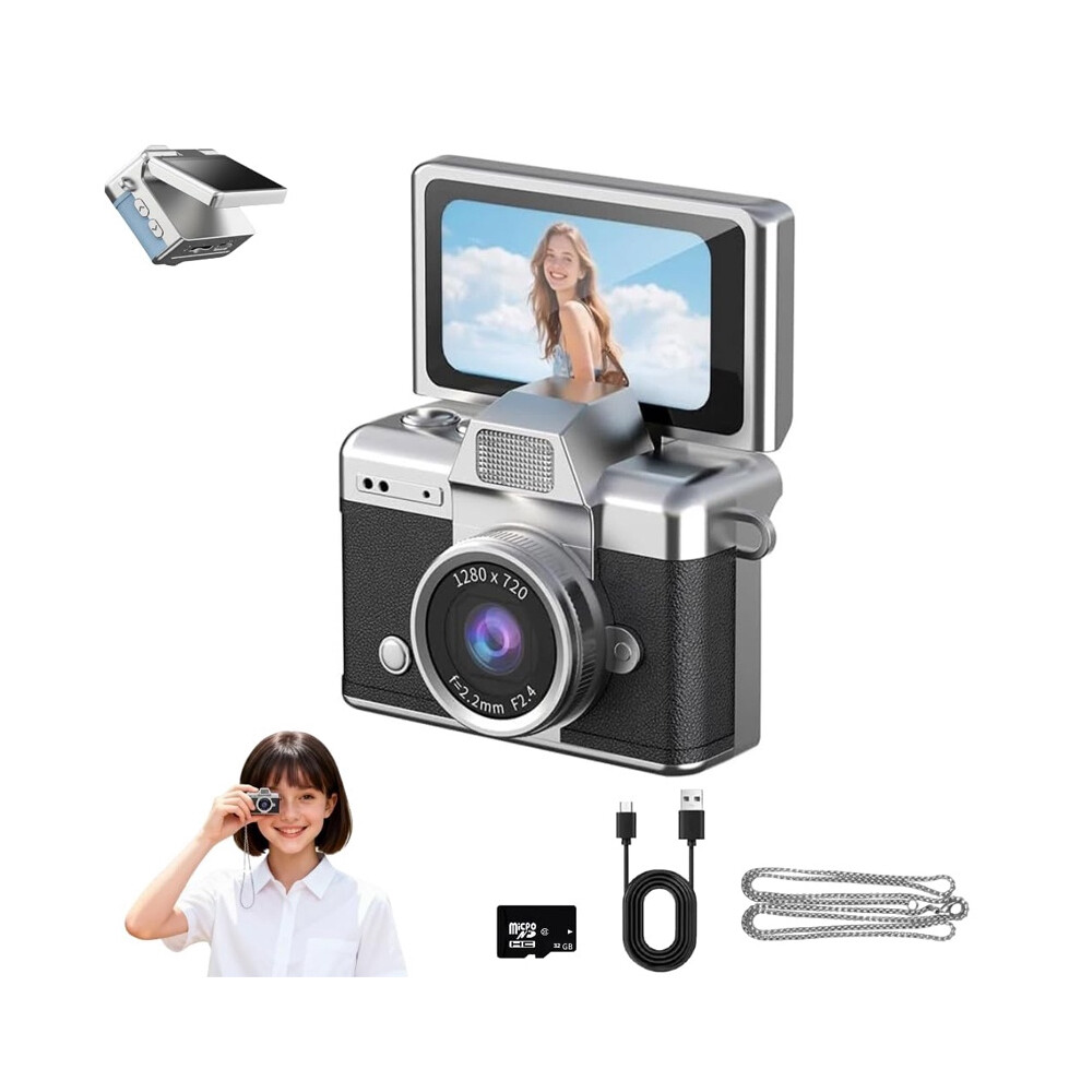 Ultra- Pocket Camera Lo-Fi Aesthetic Gift For Teens (Black) Light/Black 6976917409516