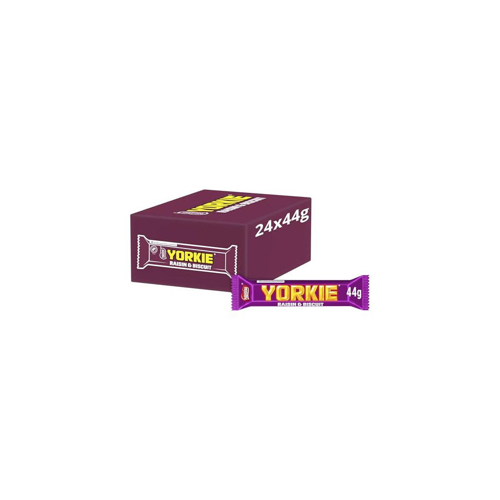 Nestle Nestlé Yorkie Raisin And Biscuit Milk Chocolate Bars, 24 X 44 G