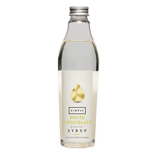 Simply White Chocolate Syrup, Vegan & Nut Free Flavoured Syrup for Coffee, Cocktails & Baking (250ml)