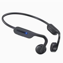 Bone Conduction Headphones Bluetooth 6.0, Open Ear Wireless Earbuds with Mic, 10H Playtime, IPX6 Waterproof for Sports (Black)