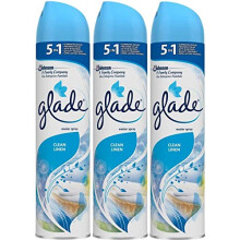 glade 3 x Aerosol Air Freshener 300ml - Clean Linen