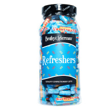 Original Mini Refreshers Chews - Classic Retro Sweets In a Gift Jar by Bentley & Ackerman Sweet Shop.