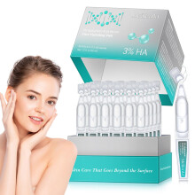 3% Hyaluronic Acid Serum for Face,Ultra-Hydrating Hyaluronic Acid Tube Smooth Skin Deep Moisturizing Facial Serum for Anti-Aging with 30 Pcs Sing
