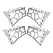 4pcs Metal Furniture Legs Sofa Replacement Legs with Modern Chrome Finish and Stable Iron Support