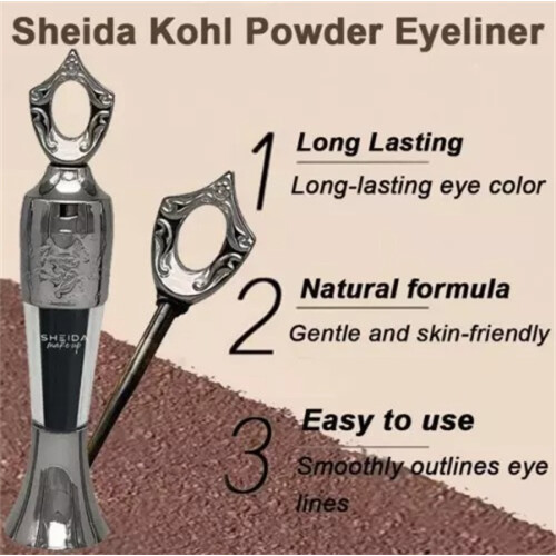 (Black) 1pcs Sheida Kohl Powder Eyeliner 1