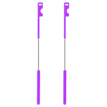 2-teiliges flexibles Silikon-Trinkhalm-Reinigungsbürsten-Set-P