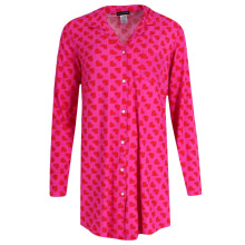 Not a Morning Person Women's Valentine Hearts Button Down Nightshirt