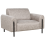 Beliani Armchair ASKIM Fabric Light Grey 1