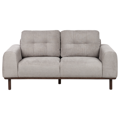 Beliani Sofa 2 Seater LAURILA Fabric Light Grey