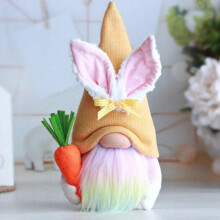 Muñeco de peluche de conejito de Pascua de Aosijia para decoración del hogar en primavera