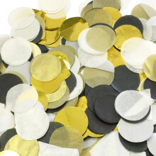 Okrągłe kółka konfetti 1 cal, bibułka lub folia metaliczna 30 g