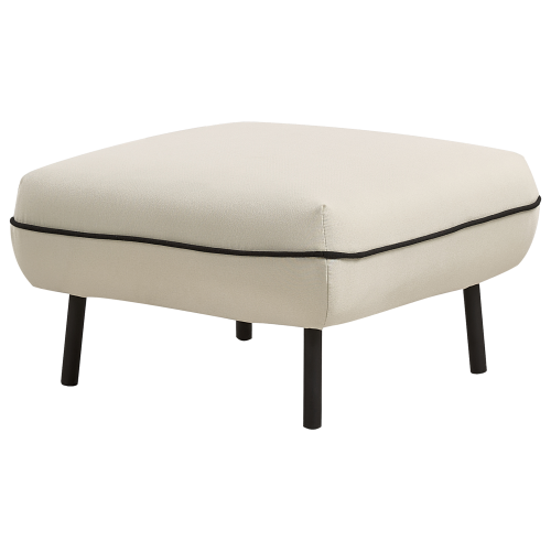 Beliani Ottoman TONSBERG Fabric Light Beige
