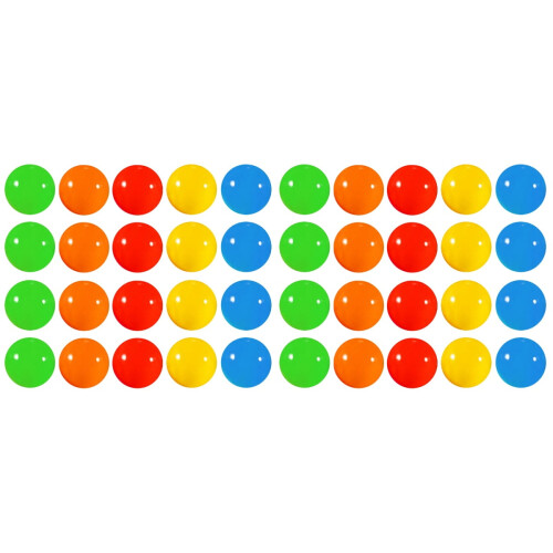 Bolas de lotería de plástico, 40 unidades