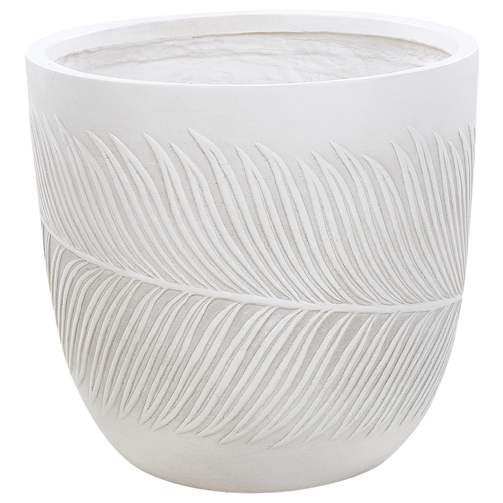 Beliani Plant Pot Ftero 42 Cm Off-White