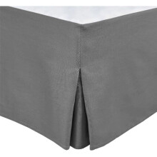 Cache Sommier - HOME LINGE PASSION - 180 x 200 cm + 30 cm - Anthrazitgrau