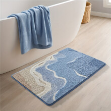 (19.7x31.5in/50x80cm, See The Sea) 1pc Bathroom Rug Bath Mat, Bathroom Floor Mat with Beach Pattern, Extra Soft Absorbent Premium Bath Rug,