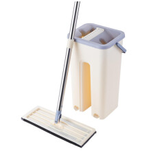 Spin Mop and Bucket Set with 2 Washable Pads, Self Wringing Floor Mop for Wet and Dry Cleaning