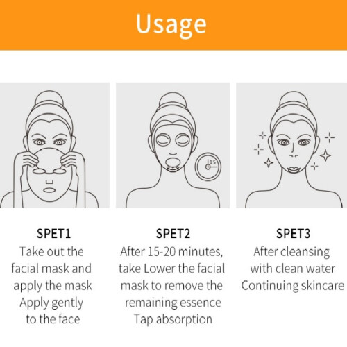 Vitamin C Essence Mask C for deep hydration  Often used to solve skin dryness problems 1