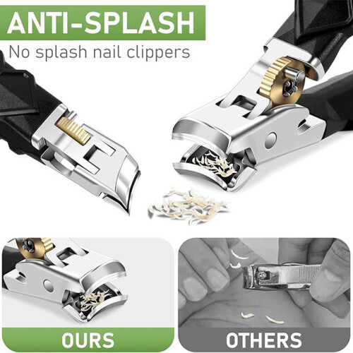 Sharp Wide Nail Clipper Nail File Set With Storage For Thick Toenails 2
