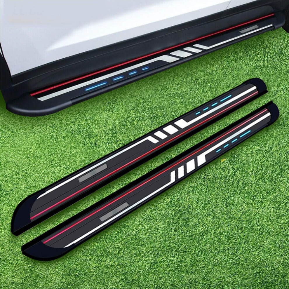 2Pcs Running Boards For Audi Q5 2018Â2024, Aluminum AntiâSlip Side Steps With Easy BoltâOn Installation 9310869771678