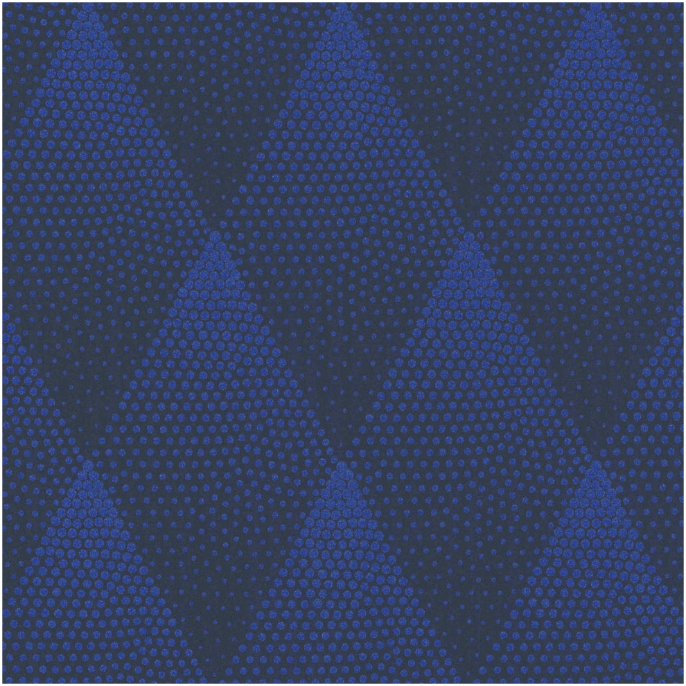 Yã¶L Blue/Black Vinyl Wallpaper Geometric Rhombus Glitter Textured Feature Wall