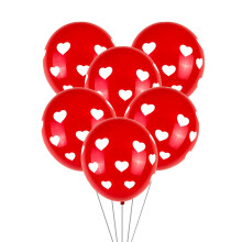 Ballons en forme de cœur rouge métallisé pour mariage et Saint-Valentin