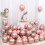 Ballons en métal or rose (25 pièces) 1