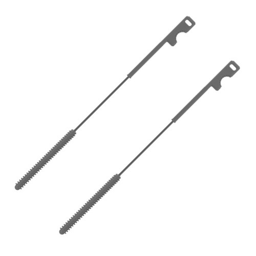 Silikon-Strohschrubber mit feinen 0,8 mm und 1 mm Borsten-grau