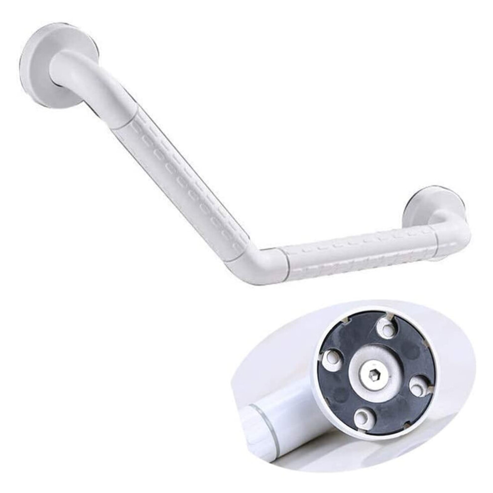 Grab Bars Curved Stainless Steel Bathroom Safety Handrails with Nonslip Textured Grip for Elderly