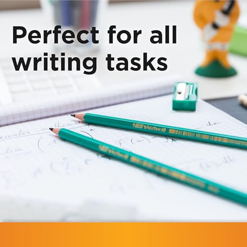 BIC BIC Ecolutions Evolution 655 HB Pencil with Eraser (Pack of 12), Green 2