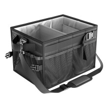 Große Grill- und Picknickkörbe mit Papierhandtuchhalter, BBQ-Organizer für Besteck, Teller, Gewürze, Grillplattenbehälter