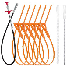 Abflussreiniger, 90 cm (35,5 Zoll), Flexible Greifzange, Haarspirale für Waschbecken, Dusche und Toilette