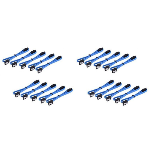 20 Pieces of Sata3.0 Solid State Drive Serial Port Data Cable with Lock  Cable 3.0 Data Cable Series 6Gb/S 40cm