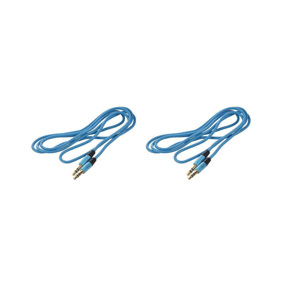 2Pcs 3.5Mm Auxiliary Aux Male To Male Stereo Cord Audio Cable For Pc For Mp3 Car () 6031146215830
