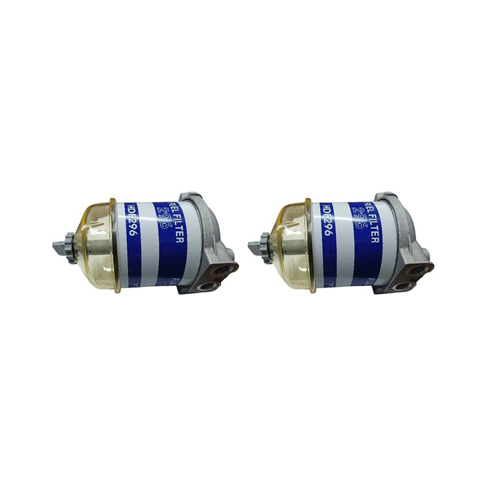 2X Filter Oil Water Separator Single Cup Assembly 7111-296 Hdf296 Universal Fuel Filter 296 Filter Elements 6033107978853