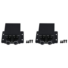 2X Billjudsregulator FöRstäRkare Bas Subwoofer Stereo Equalizer Controller 4 RCA