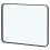 Black Metal Bathroom Mirror Rectangular 24 x 36 Inch 5
