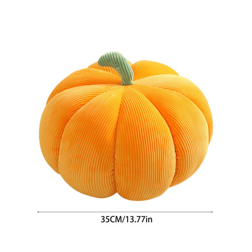 Pumpkin Shaped Throw Pillow Plush Cushion 35cm 2
