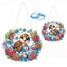 Sea Turtle Diamond Painting Kit with DualSided Sparkling Crystal Design, DIY Art Ornament Decor