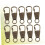 10pcs Zipper Pull Replacements with Easy Grip Design for Backpacks Jackets Luggage Boots 4