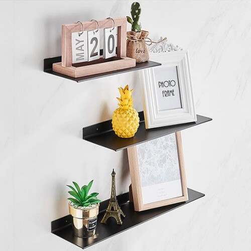 Floating Bathroom Shelves Wall-Mounted Storage Rack 2