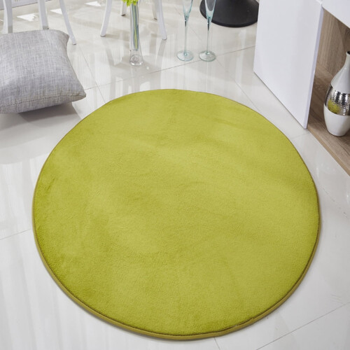 ADVEN round plush carpet 60cm silver gray 2