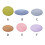 ADVEN round plush carpet 60cm silver gray 4