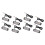 8Pcs 4 LED Amber Recovery Strobe Lights 12V 24V Orange Grill Breakdown Flashing 1