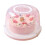 Handheld Cake Transport Box Clear Viewing Cover for-Pink 1